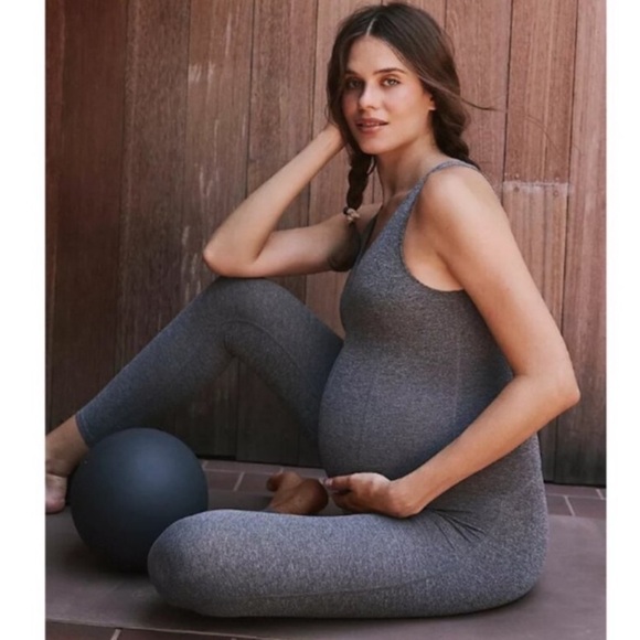 FP Movement Hatch Maternity Jumpsuit Small Never Better One Piece Black Heather - Picture 4 of 16